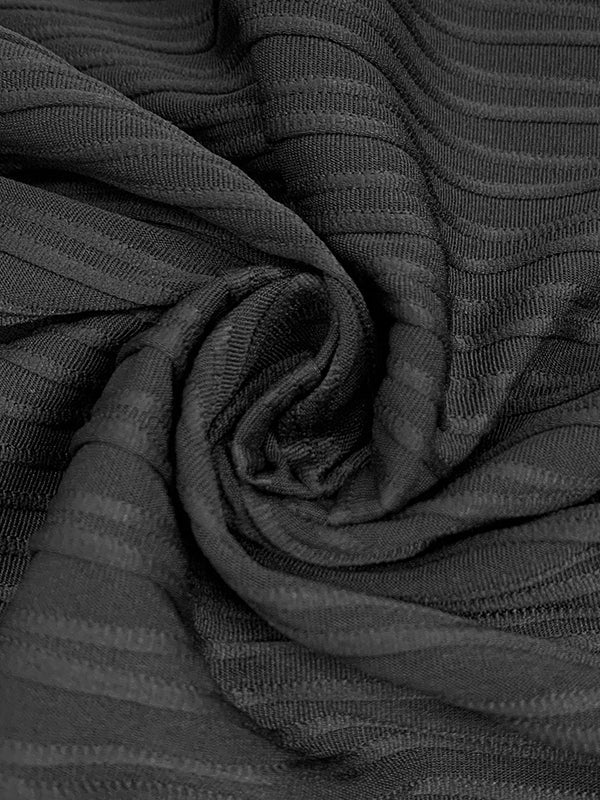 Long Sleeves Skinny Pleated Solid Color Split-Joint High Neck T-Shirts