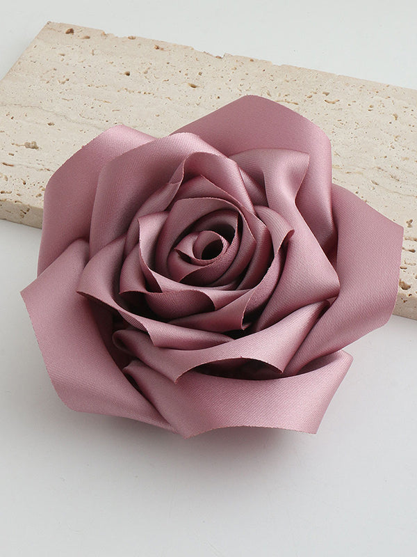 Flower Shape Solid Color Brooch Accessories PINK One_size