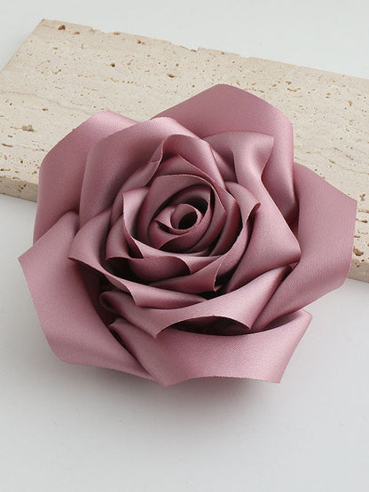 Flower Shape Solid Color Brooch Accessories PINK One_size