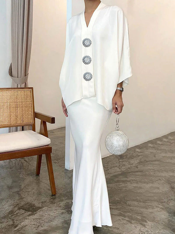 High Waisted Solid Color Skirts Bottoms