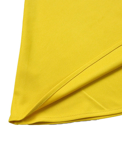 Irregular Clipping Plus Size Belted Solid Color Round-Neck Midi Dresses