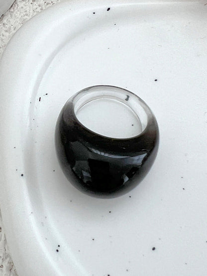 Geometric Transparent Rings Accessories