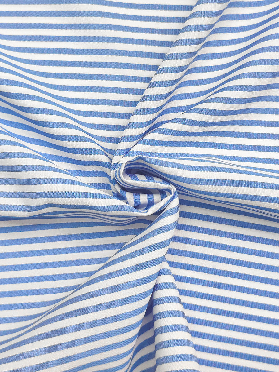 A-Line Loose Contrast Color Pleated Striped Halter-Neck Maxi Dresses