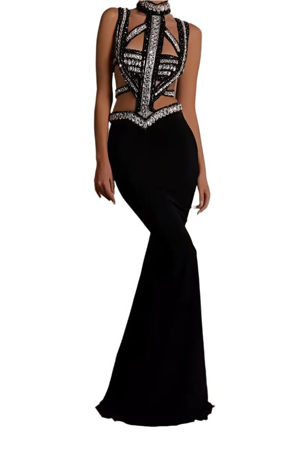 SAINA Sexy Cut Out Maxi Dress