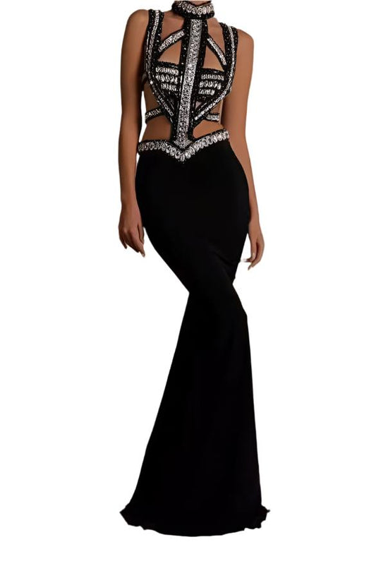 SAINA Sexy Cut Out Maxi Dress