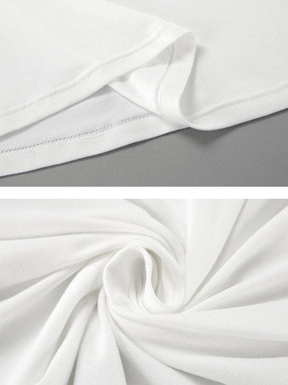 Loose Sleeveless See-Through Solid Color Split-Joint U-Neck Maxi Dresses