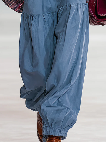 Loose Solid Color Casual Pants Bottoms Jean Pants Bottoms Trousers