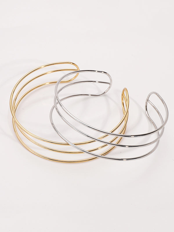 Collier ras du cou à anneaux géométriques Normcore, accessoires 