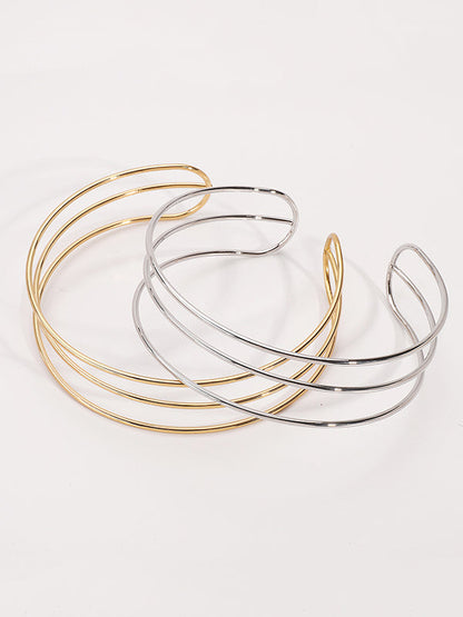 Collier ras du cou à anneaux géométriques Normcore, accessoires 