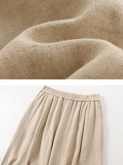 Loose Solid Color Split-Joint Split-Side Lapel Blouse + Elasticity Pleated Pants Trousers Two Pieces Set