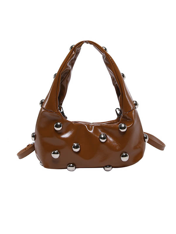 Geometric Rivet Handbags Shoulder Bags