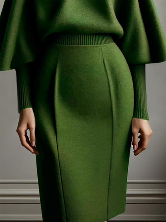 Bodycon High Waisted Solid Color Skirts Bottoms