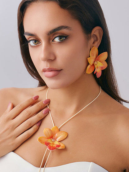 Chains Flower Shape Armlet Accessories Earrings Accessories Necklaces Accessories