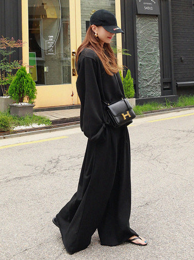 Solid Color Wide Pants Wide Leg Pants Casual Pants Bottoms