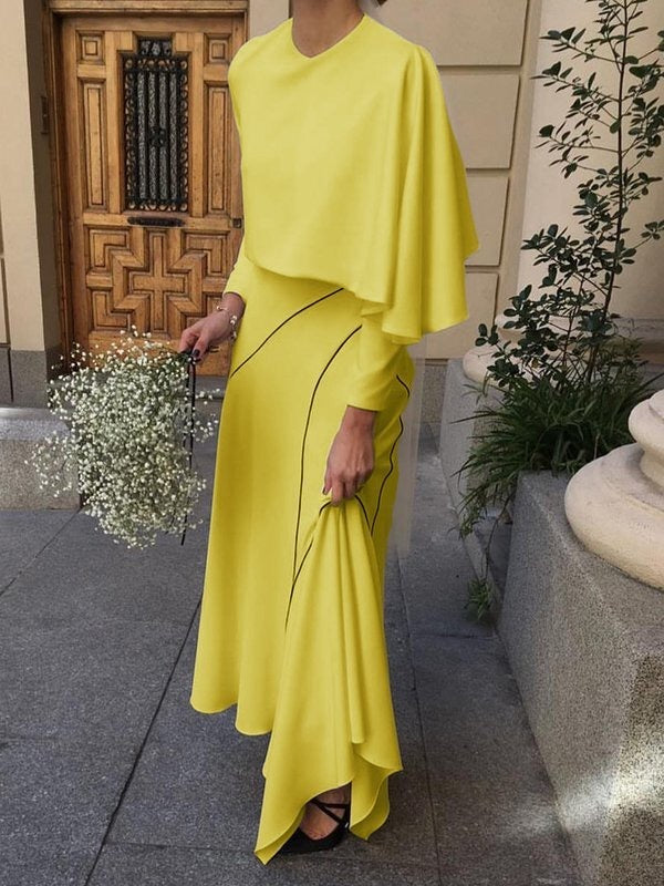 Jupes asymétriques amples à imprimé asymétrique et à fentes 