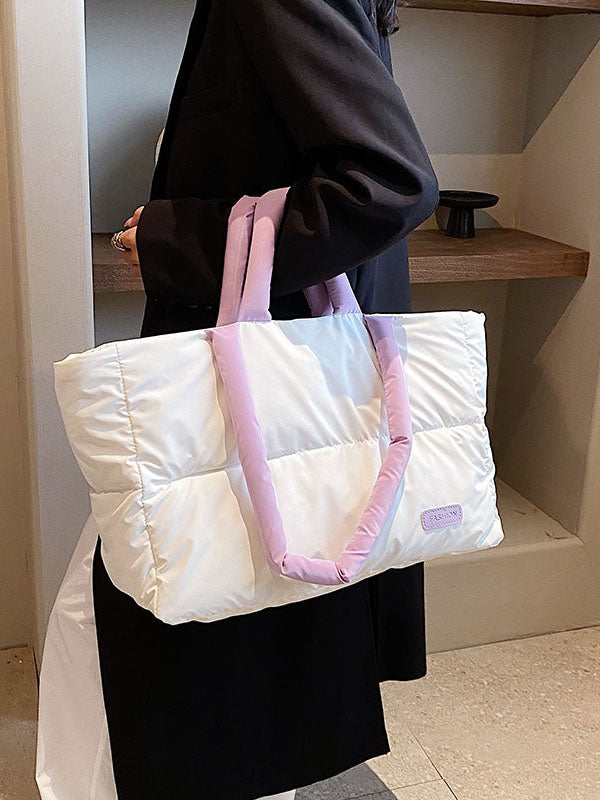Split-Joint Padded Bags Handbags Tote Bags