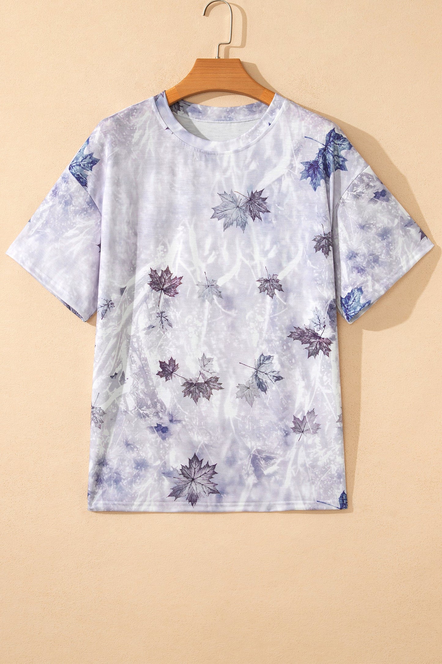 Khaki Camouflage Woodland Print Drop Shoulder Tunic Tee