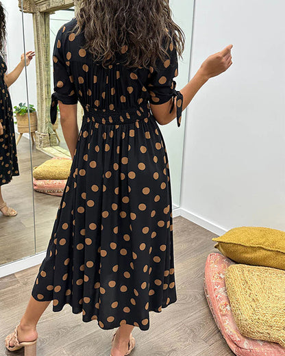 Bailey™ | Elegant Polka Dot Dress
