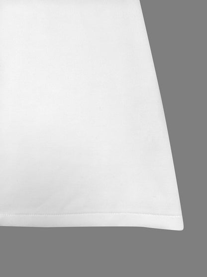 Mini-robes à manches évasées et manches longues, couleur unie, col montant 