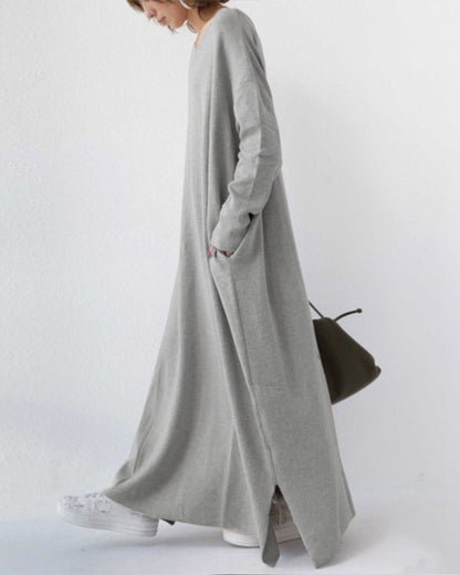 Harriet™ | Elegant Winter Maxi Dress for Women with Long Sleeves