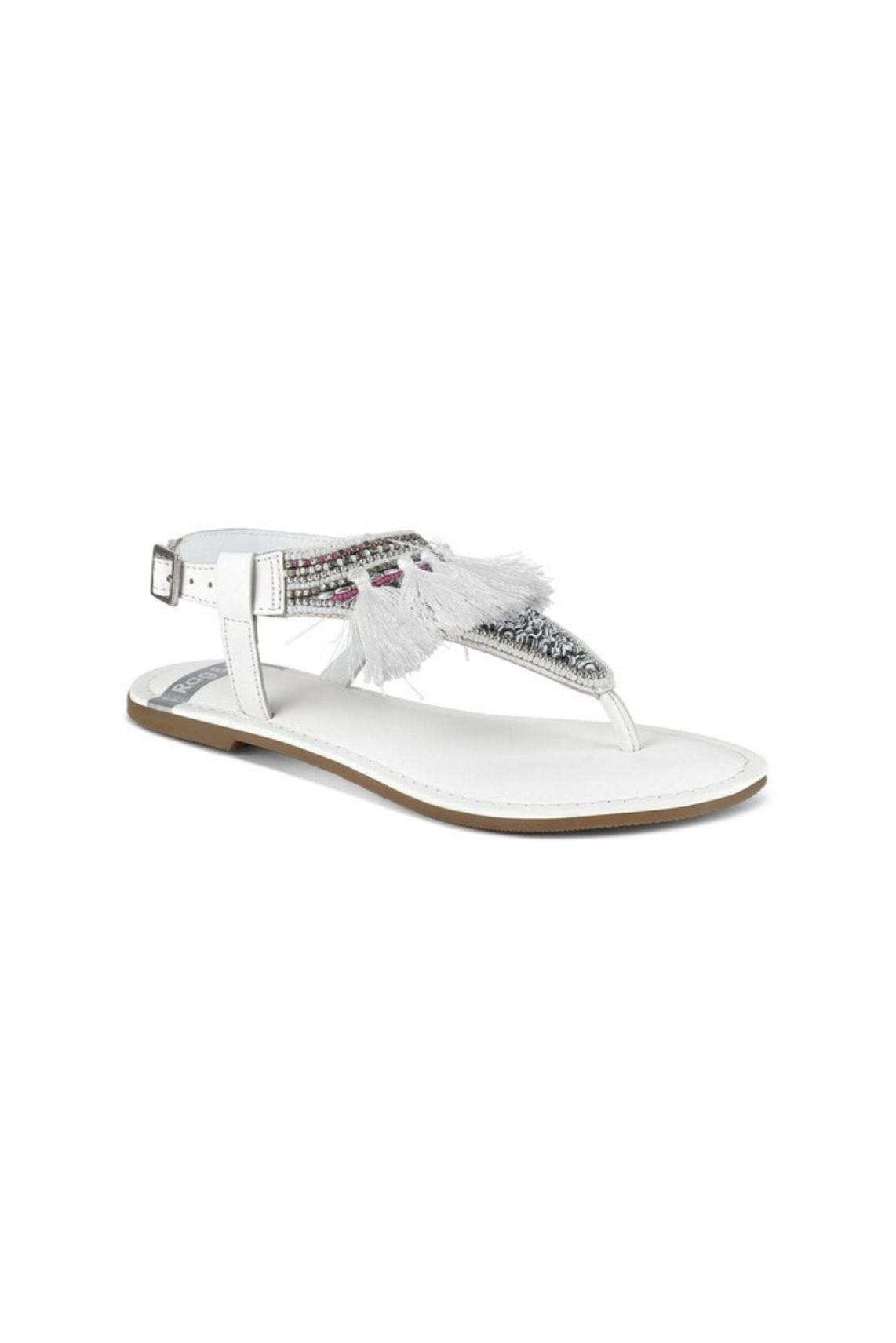 Risha Genuine Leather Tassel Sandals