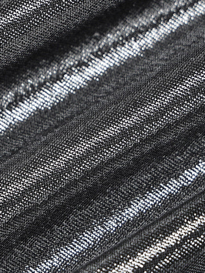 Robe de soirée asymétrique moulante, couleur unie, brillante, fendue, asymétrique, mini-robe 