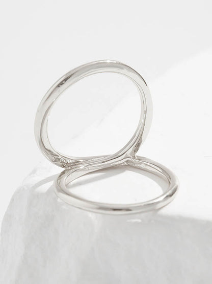 Geometric Bracelet Accessories Rings Accessories D SILVER One_size