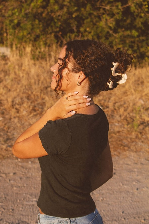 Swirly Fall Claw Clip