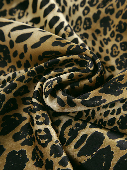 Jupes fendues taille haute style sirène léopard 