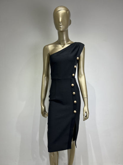 Giselle One Shoulder Midi Bandage Dress