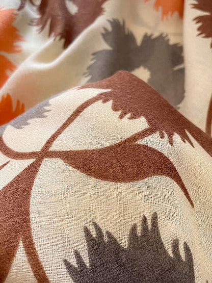 Vintage Floral Printed Shawl&Scarf