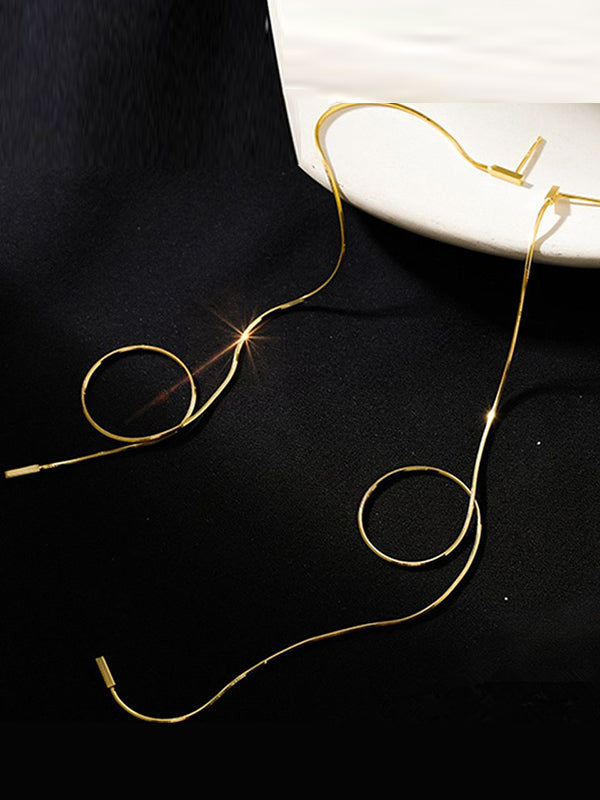 Tasseled Drop Earrings GOLD One_size