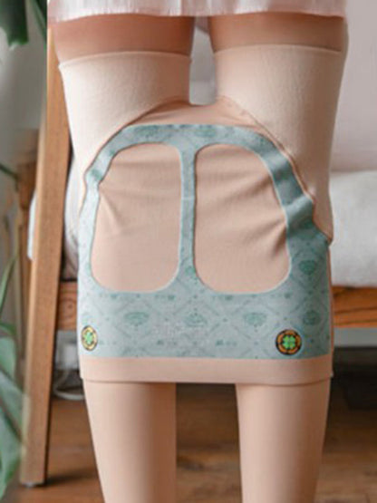 Simple Skinny Leg Velvet Keep Warm Solid Color Thermal Pants Bottoms