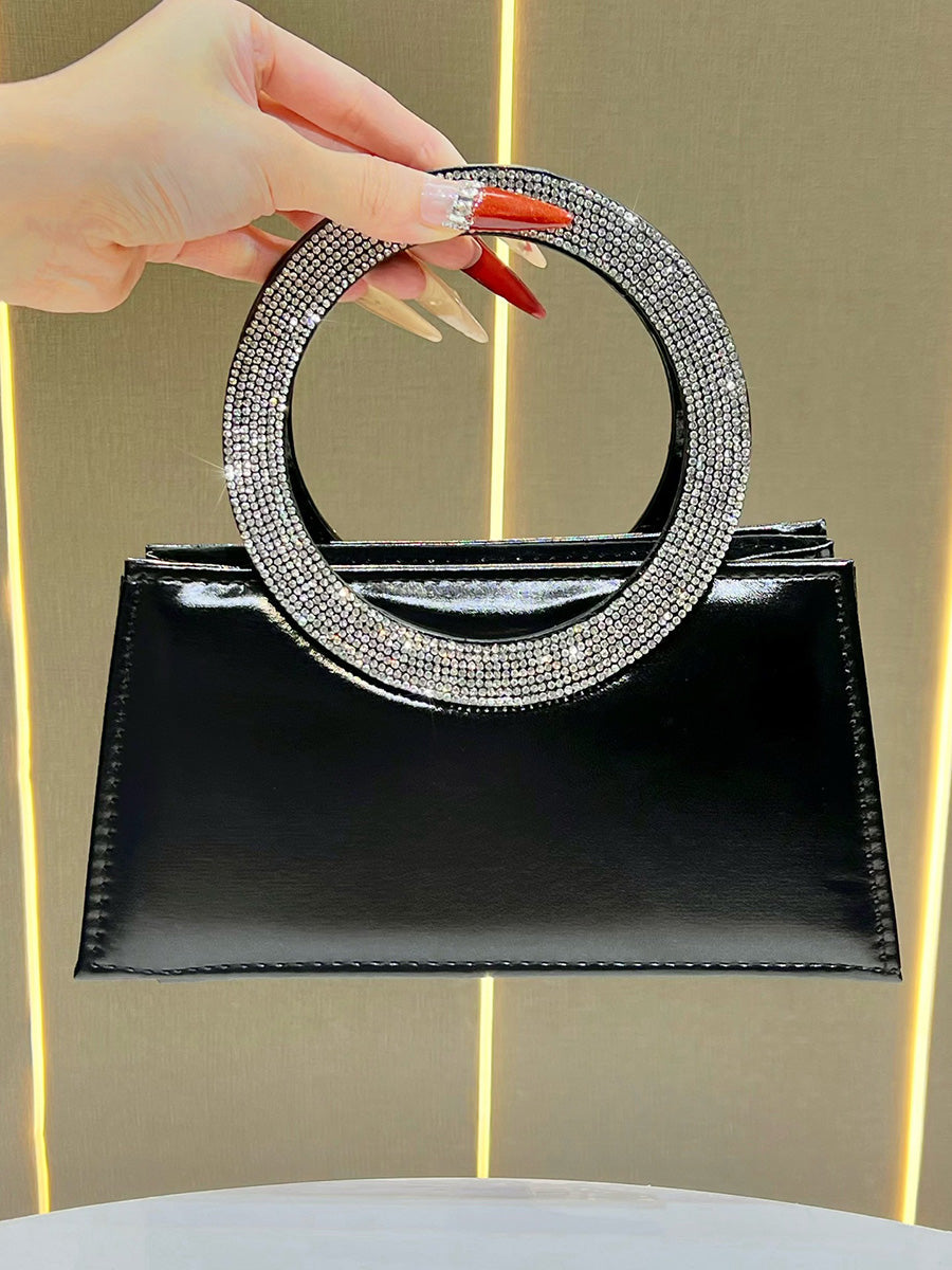 Chains Rhine Stones Split-Joint Evening Bags & Clutches Handbags