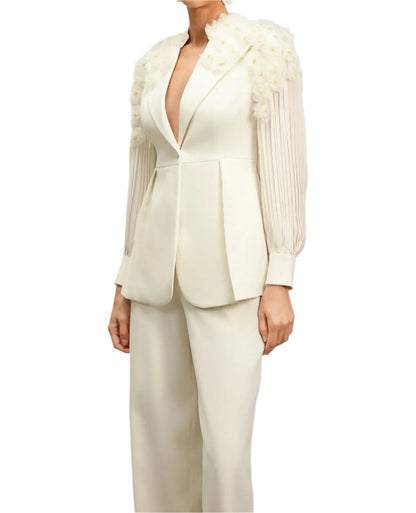 ALANIS Flowers Bodycon Suit