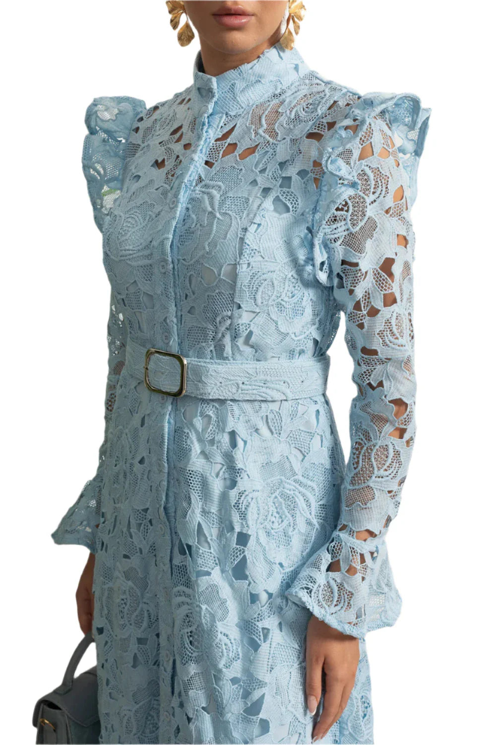 ALENA Lace Classic Midi Bodycon Dress