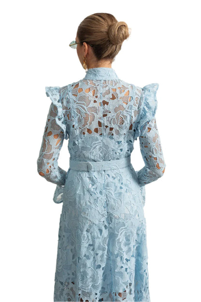 ALENA Lace Classic Midi Bodycon Dress