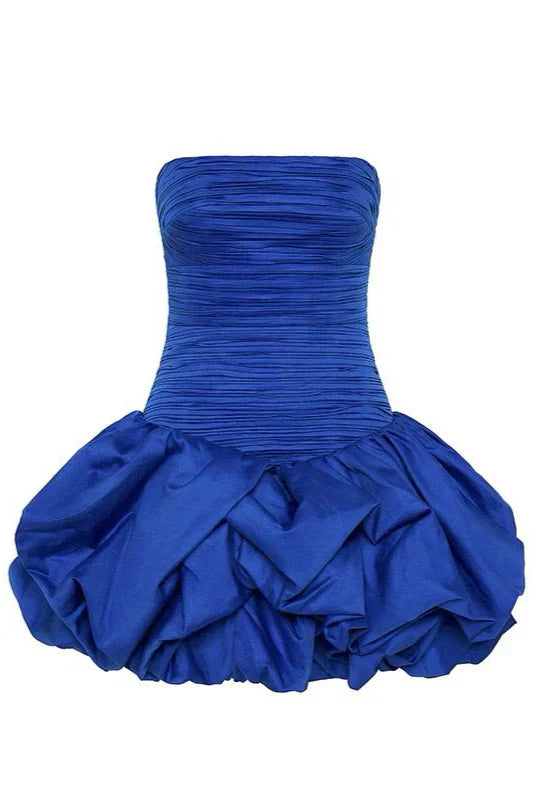 ANAIS Strapless Mini Bodycon Dress BLUE