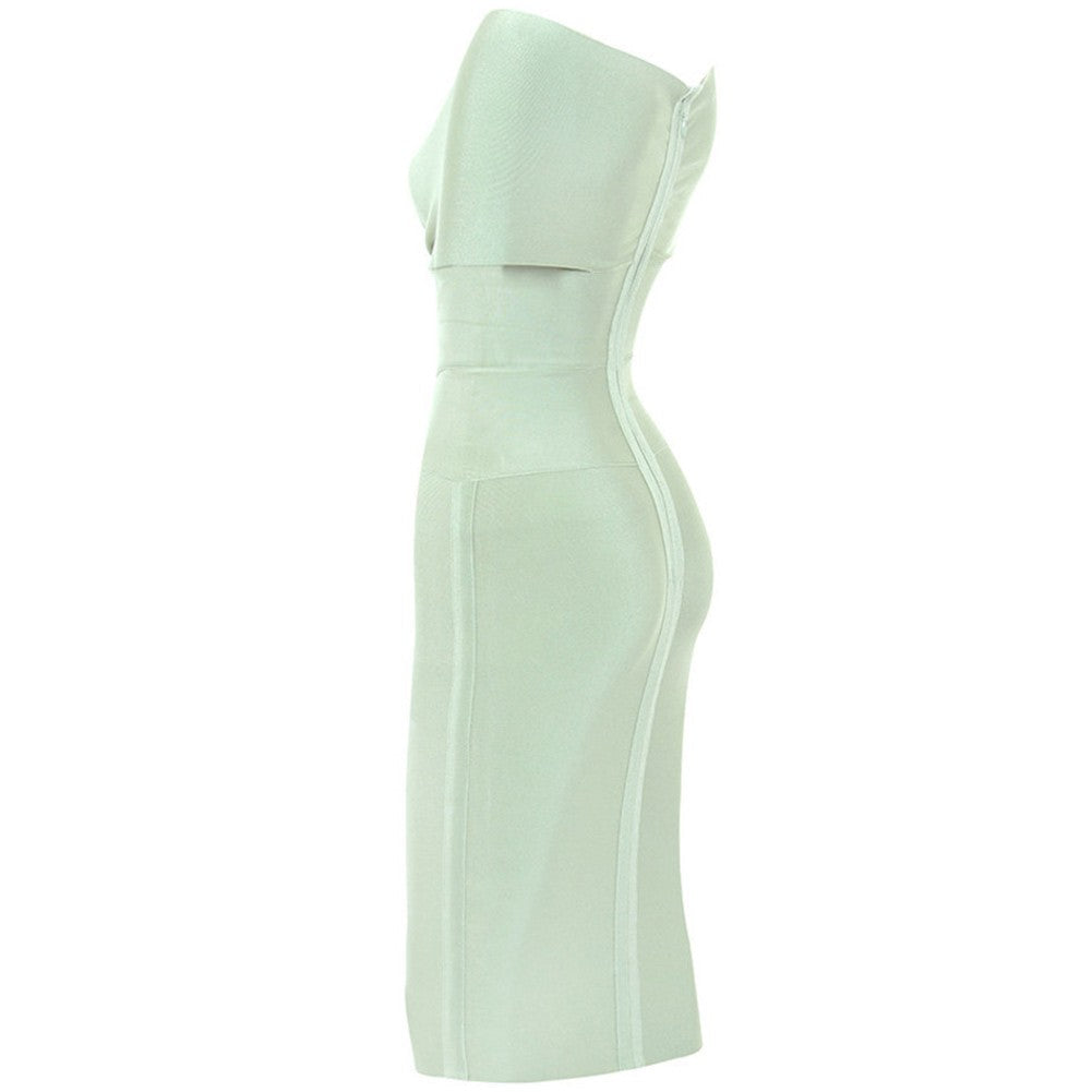 ANISA Off Shoulder Mid Sleeve Mini Bandage Dress