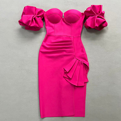 ANITTA Strapless Bandage Dress PINK