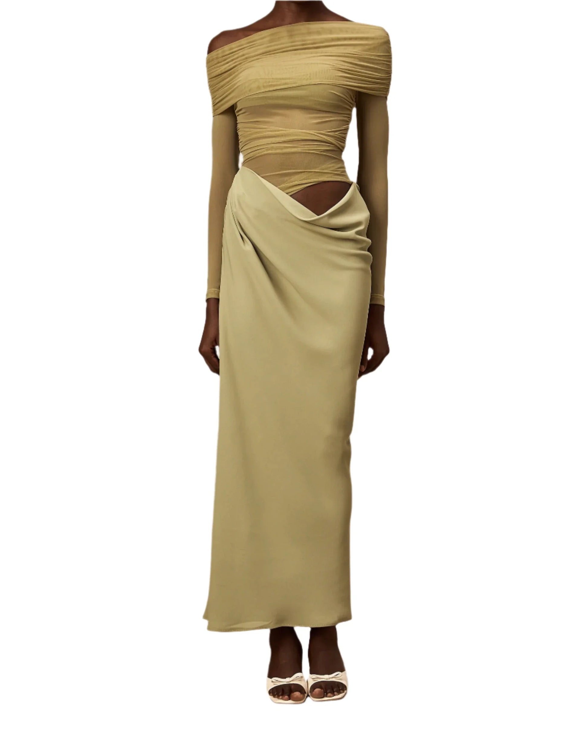 ANTONIA Mesh Cut Out Bodycon Dress