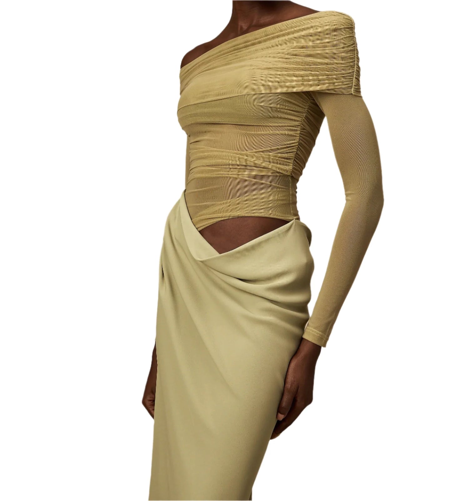 ANTONIA Mesh Cut Out Bodycon Dress