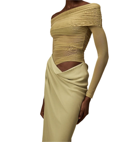 ANTONIA Mesh Cut Out Bodycon Dress