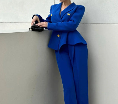 ARIA Blue Bodycon Suit