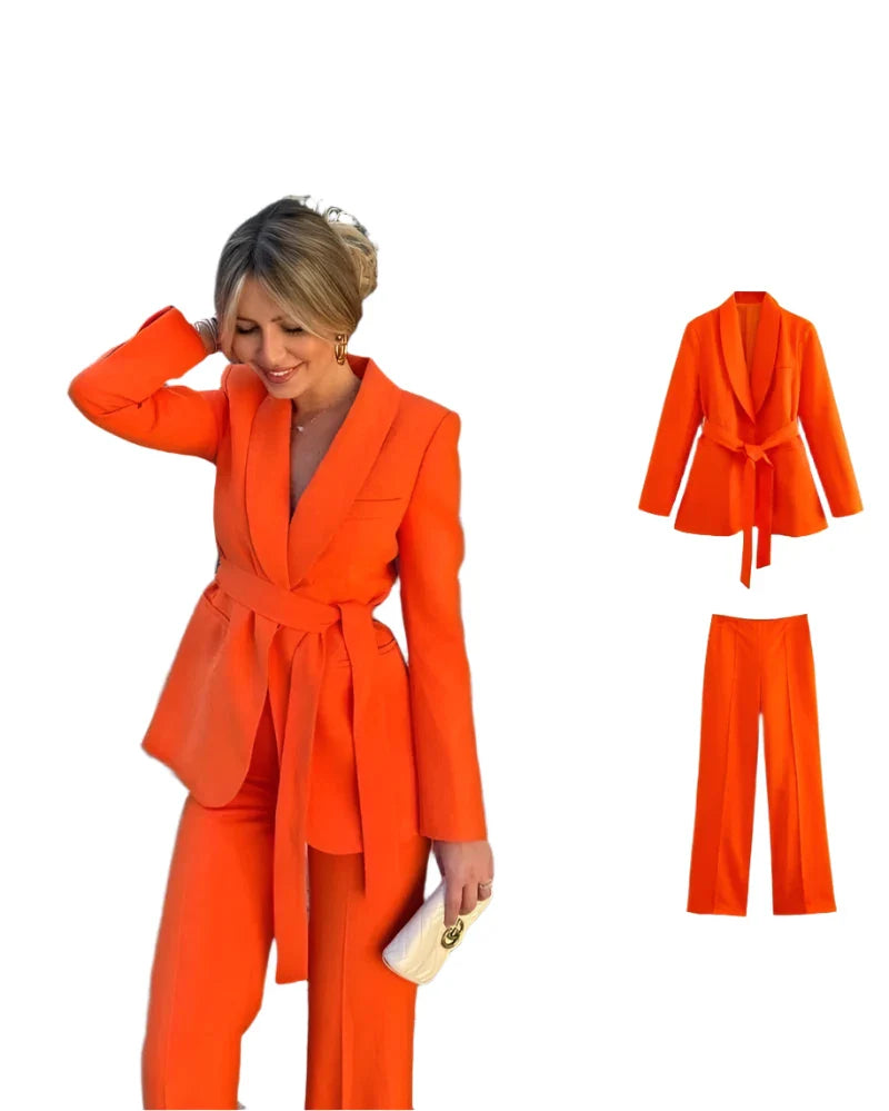 ARIS Bodycon Suit ORANGE