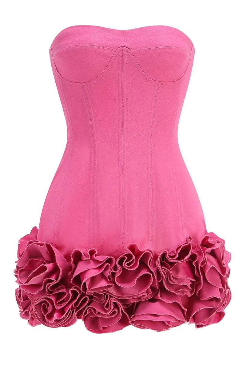ASHIMA Corset Flowers Mini Bodycon Dress