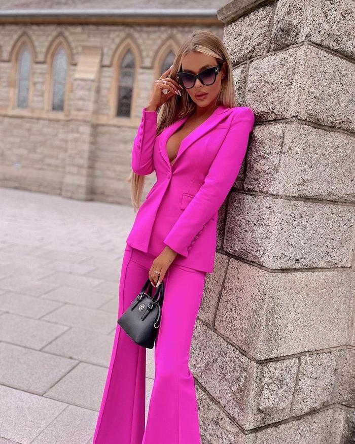 AZAELIA 2 Pieces Bodycon Set PURPLE
