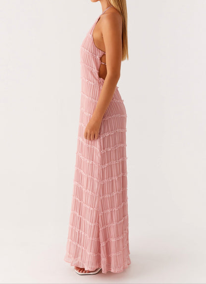 Jolene™ | Elegant Halter Maxi Dress