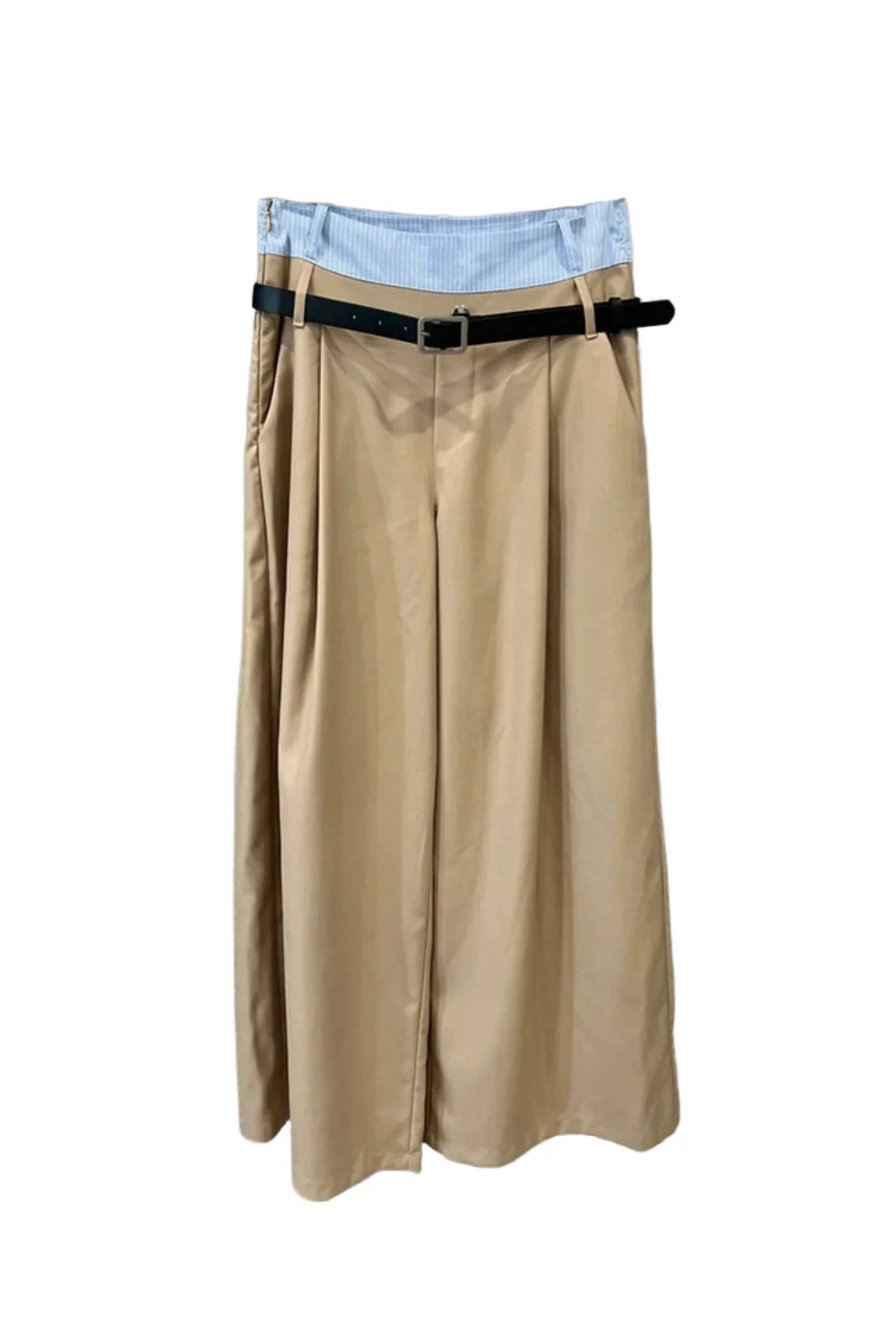 BINNAZ Crop Top and Wide Bodycon Pants Set