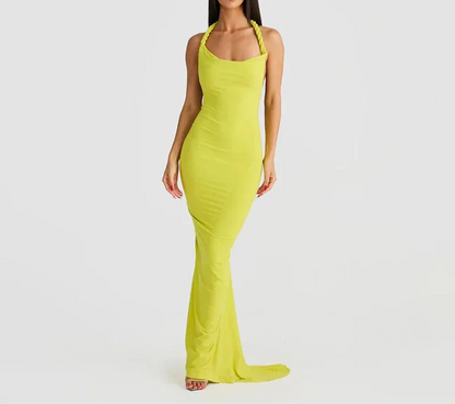 CHIKA Sexy Blackless Maxi Dress